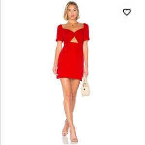 Revolve Bella Knot Dress in Red